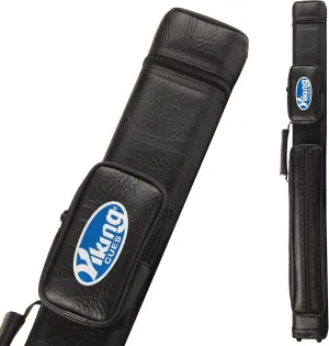 Viking Valhalla Hard Pool Cue Case, Hard Pool Stick Case with Shoulder Strap, Vinyl Shell and Felt Interior, Billiard Cue Case, Pool Cue Holder, Pool Table Accessories, Billiards Equipment