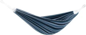 Vivere Brazilian Style Double Cotton Hammock with Polyester End Strings, 450 lb Weight Capacity (Blue Lagoon)