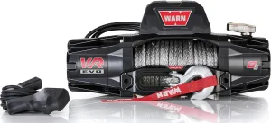 WARN 103251 VR EVO 8-S Electric 12V DC Winch with Synthetic Rope: 3/8" Diameter x 90' Length, 4 Ton (8,000 lb) Pulling Capacity