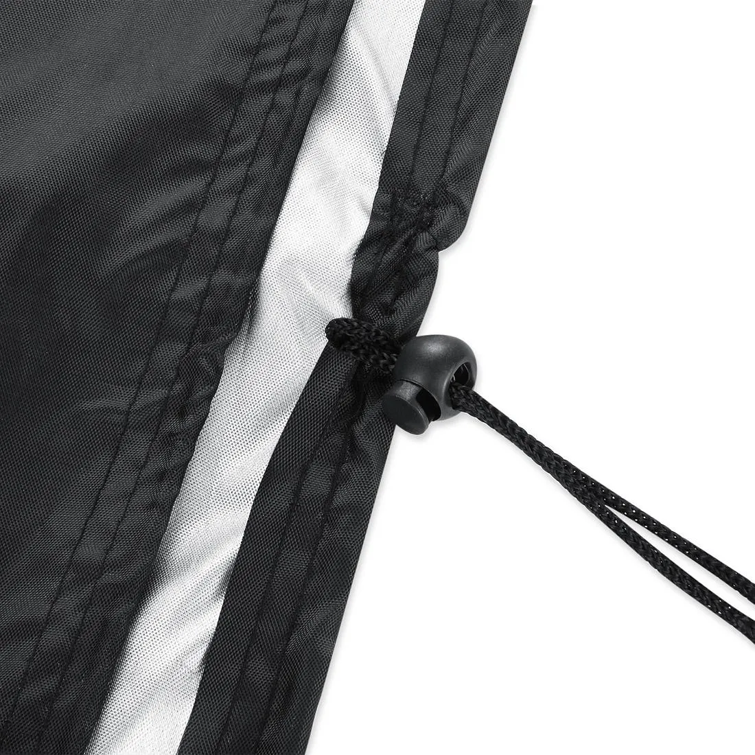 Waterproof 210D Oxford Cloth Bbq Grill Cover - Anti-Uv Dust-Proof Foldable - Fits Gas Charcoal Electric - 190X71X117Cm - Black