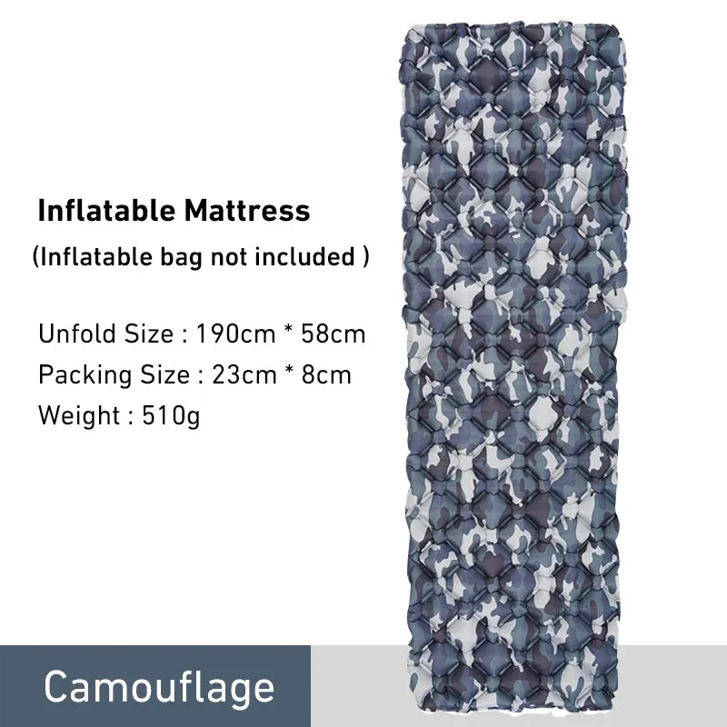 WESTTUNE Ultralight Inflatable Camping Mattress – Portable Air Cushion for Hiking & Travel