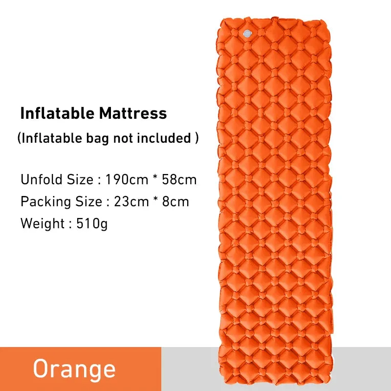 WESTTUNE Ultralight Inflatable Camping Mattress – Portable Air Cushion for Hiking & Travel