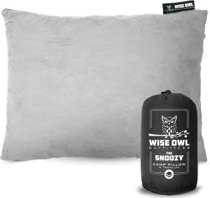 Wise Owl Outfitters Camping Pillow - Camping Essentials and Travel Pillow for Airplanes, Camping, and Travel - Memory Foam Washable Pillow - Small/Medium