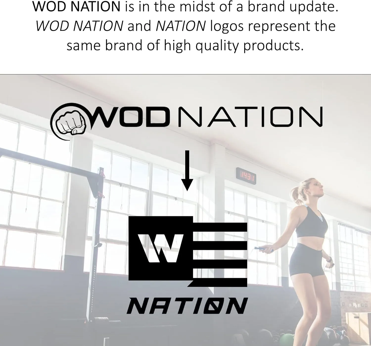 WOD Nation Adjustable Speed Jump Rope For Men, Women & Children - Blazing Fast Fitness Skipping Rope Perfect for Boxing, MMA, Endurance
