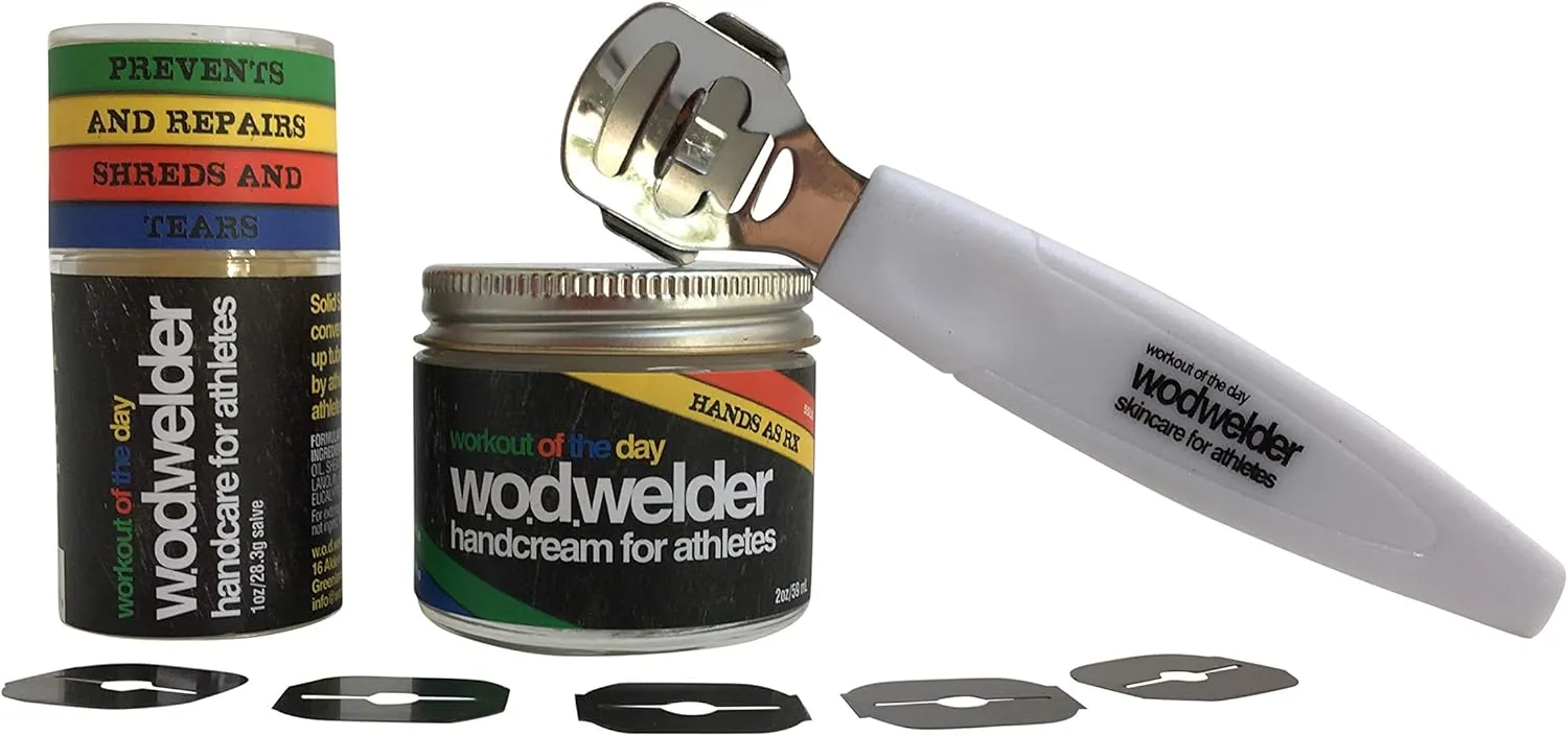 Wod Welder Hand Care Kit With Callus Shaver - Heals Rips, Works Fast - For Gymnastics, Weightlifters and Rock Climbing