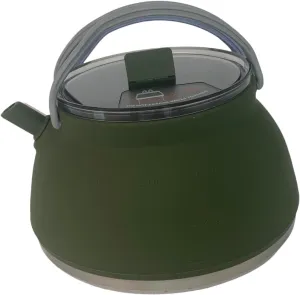 YIJU 1.5L Travel Kettle for Camping And Outdoor Cooking, Foldable Pot for Coffee And Tea, Dark Green