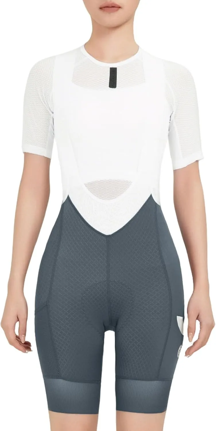 YKYWBIKE Cycling Bibs Women,Padded Bike Shorts Women,6 Hours Cycling Bib Shorts,Road Bike Mountain Biking Shorts