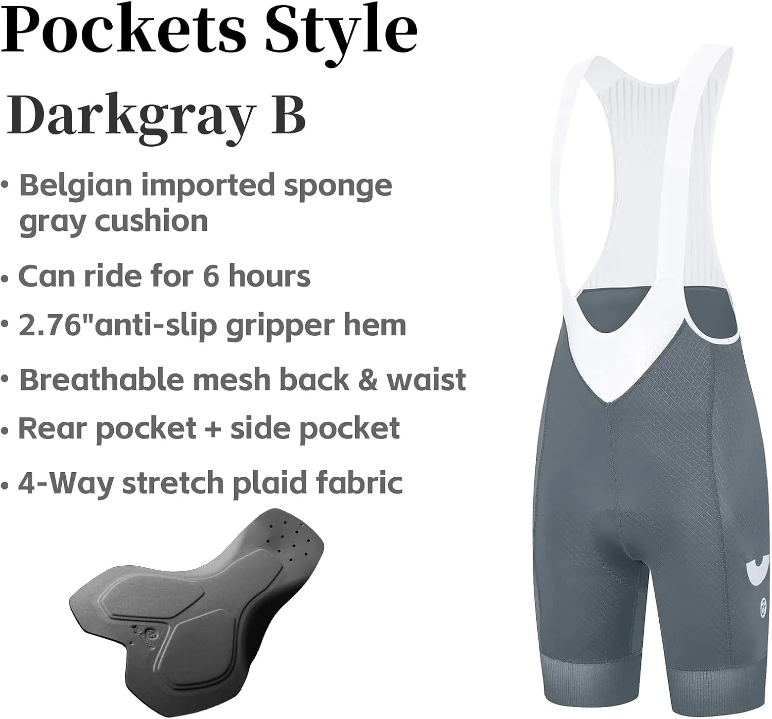YKYWBIKE Cycling Bibs Women,Padded Bike Shorts Women,6 Hours Cycling Bib Shorts,Road Bike Mountain Biking Shorts
