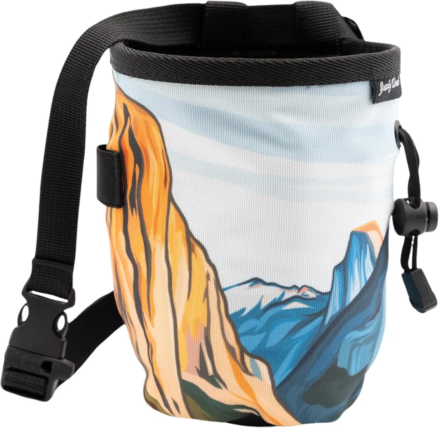 Yosemite Rock Climbing Chalk Bag | for Outdoor, Gym, & Bouldering | Adjustable Waist Belt, Durable Drawstring Closure, & Zippered Pocket