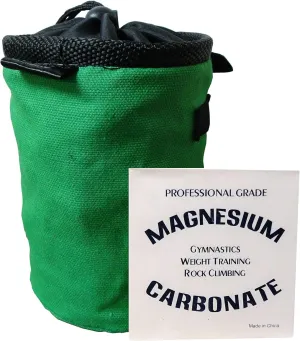 Z ATHLETIC Chalk & Bag Combo for Gymnastics, Climbing, and Weight Lifting (2oz Block, Multiple Colors)