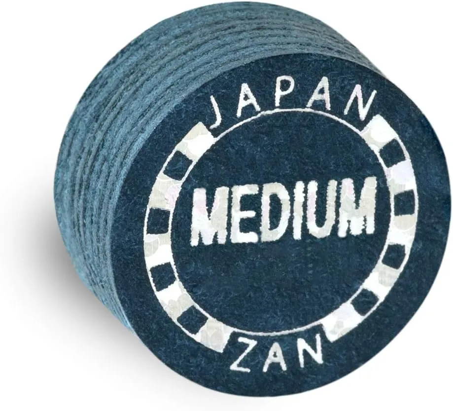 Zan Plus Medium Pool Billiard CUE TIP - 1 pc - 8 Layers (14 mm)