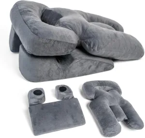 Zomaple Face Down Pillow for Sleeping & Recovery After BBL, Vitrectomy, Retinal & Eye Surgery - Patented Facedown Pillow with Gel Pack is Prone Home Massage Bed Equipment - Ideal for Stomach Sleepers