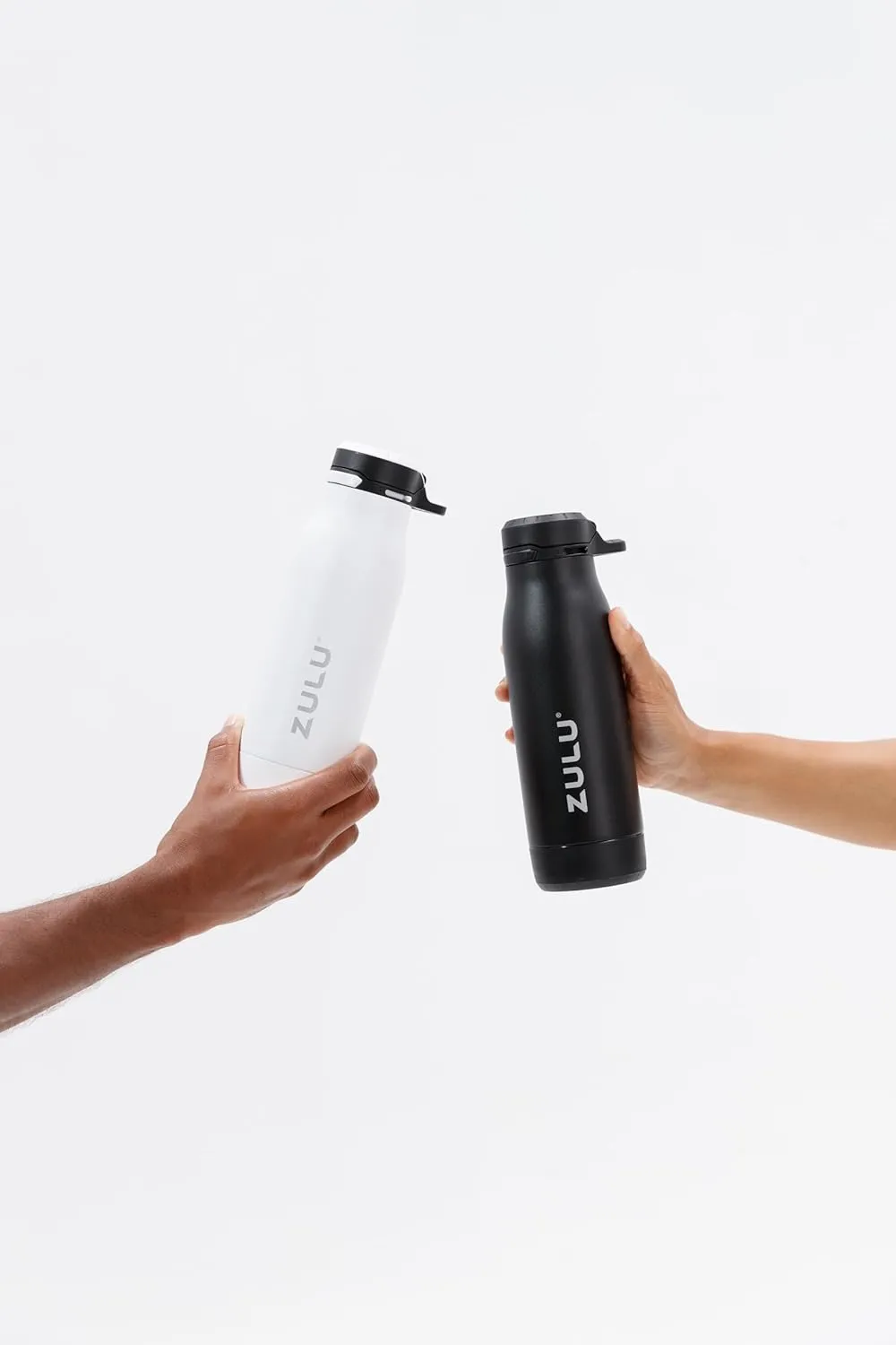 ZULU Ace Vacuum Insulated Stainless Steel Water Bottle with Chug Spout, Leak-Proof Locking Lid and Removable Base for School, Backpack, Sports, Gym, Travel